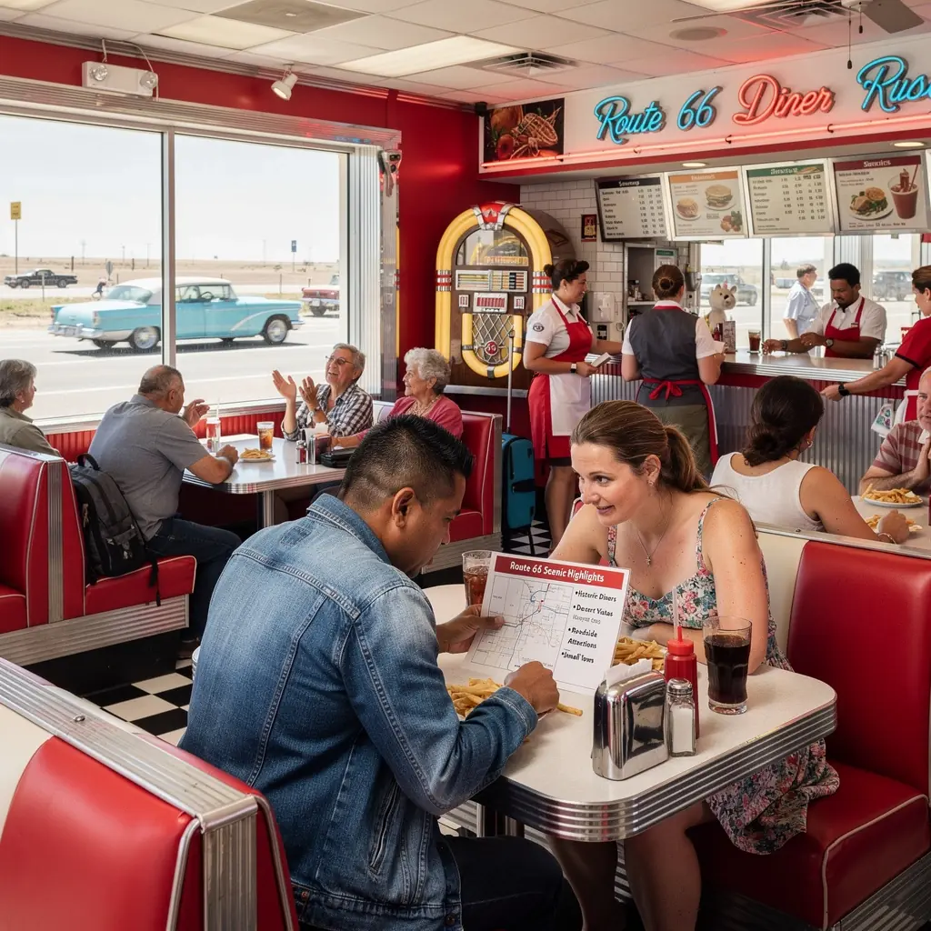 Widok na zachód słońca nad jeziorem z panoramicznego punktu widokowego.